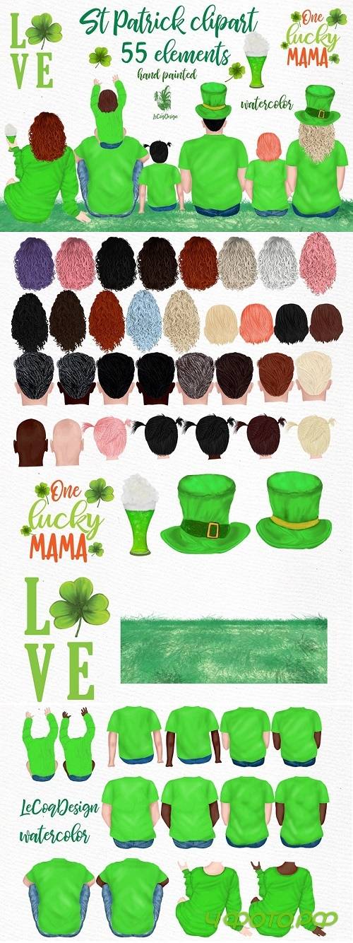 St Patricks Day Clipart,Irish Family - 4527384