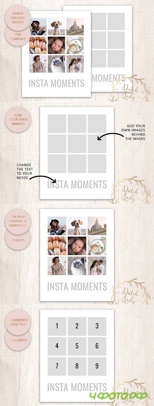 PSD Photo Collage Template #8 - 4559733