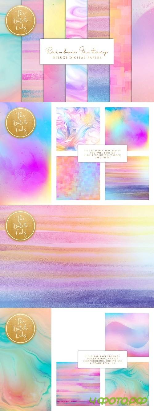Digital Backgrounds Rainbow Fantasy - 4559937