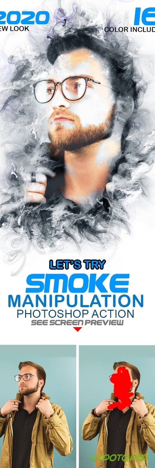 Smoke Manipulation Photoshop Action - 25444311