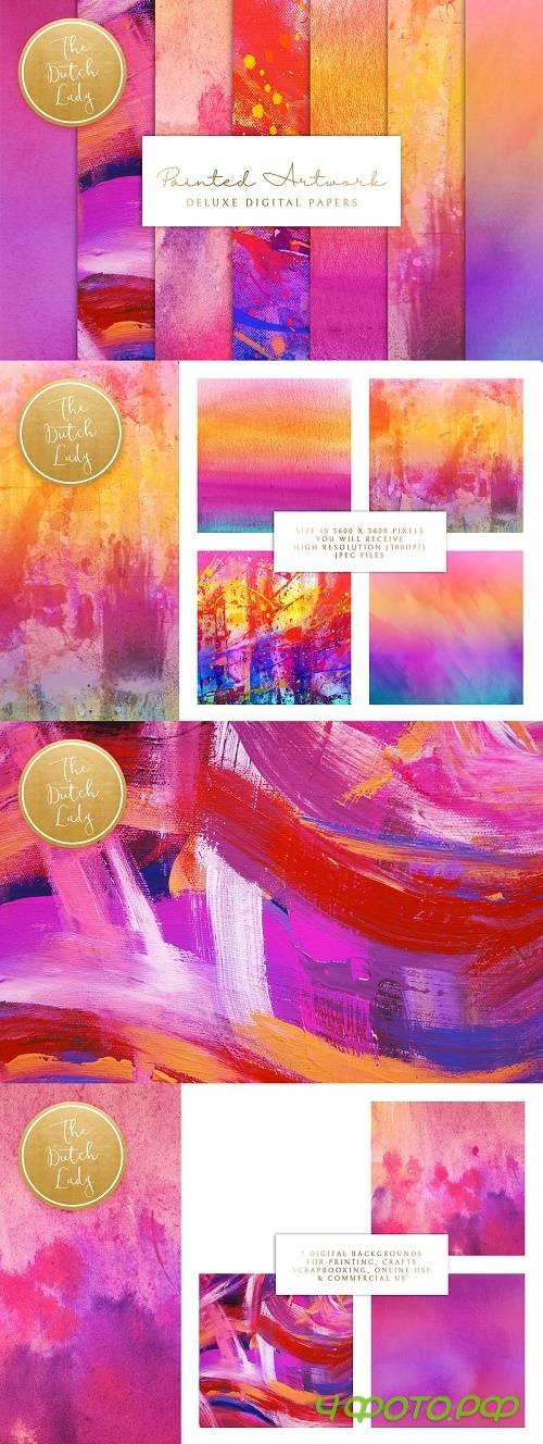 Digital Backgrounds Painted Artwork - 4573137