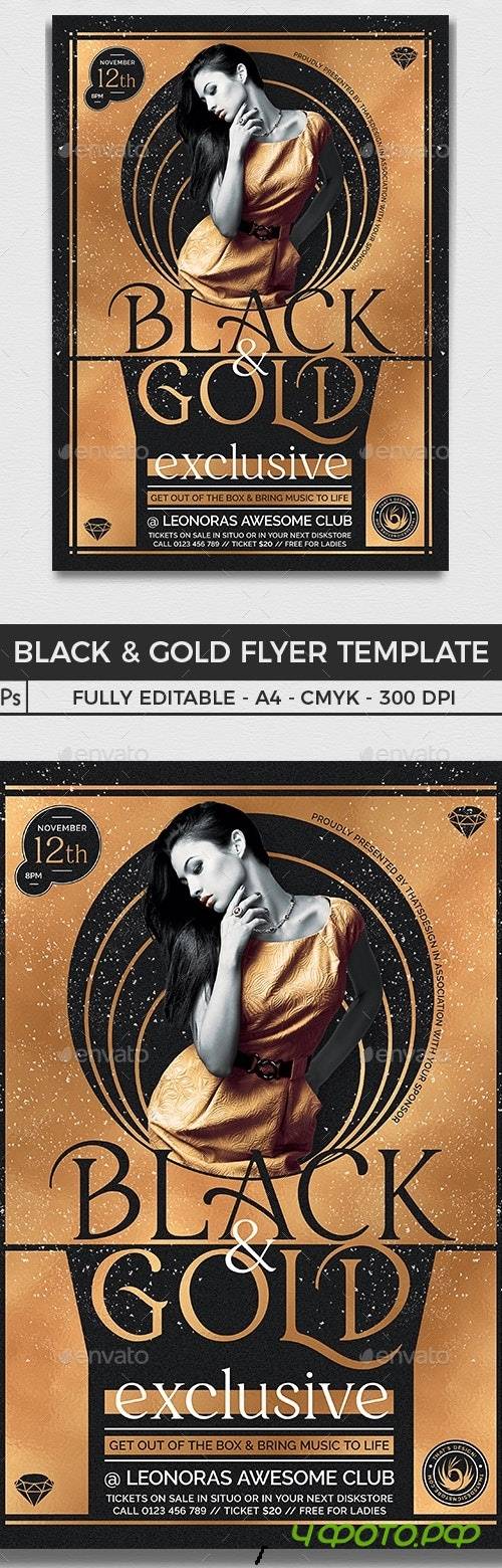 Black and Gold Flyer Template V20  - 25794968 - 4600517