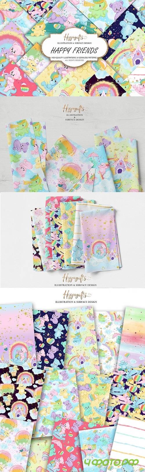 Bear and Unicorn Patterns  - 410363