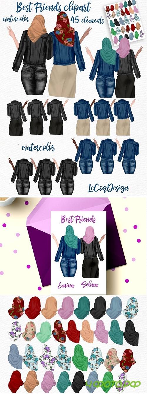 Muslim women clipart, Muslim Girls - 4603602