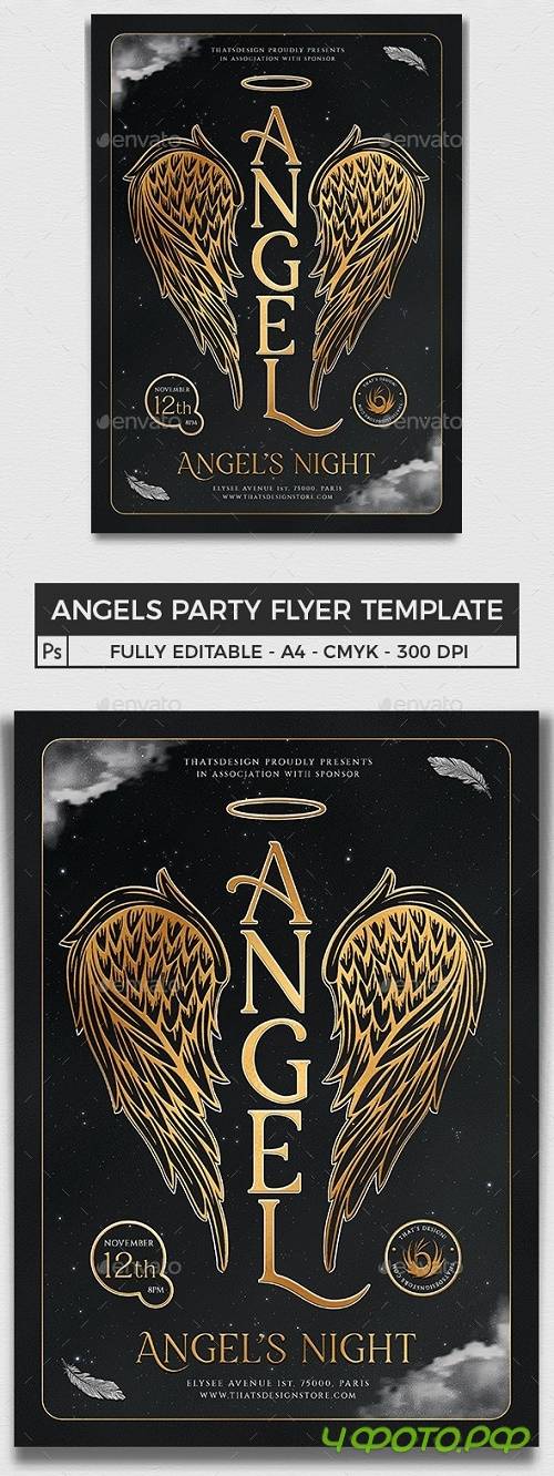 Angels Party Flyer Template V3 - 25891488 - 4638307