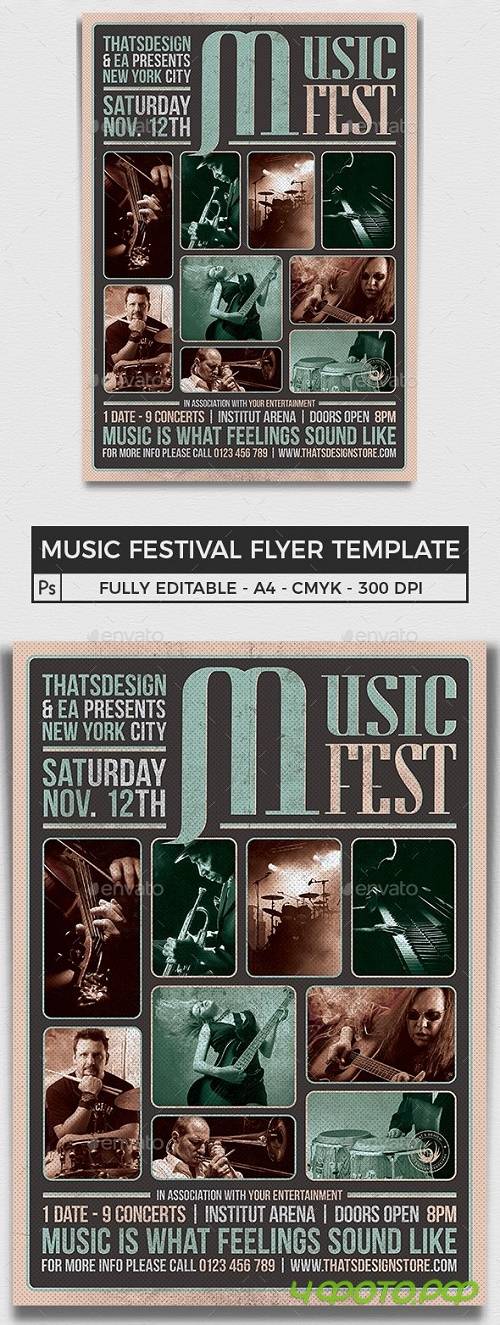 Music Festival Flyer Template V2 - 9411085 - 104824