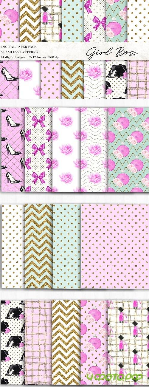 Fashion Makeup Digital Papers - 4645836