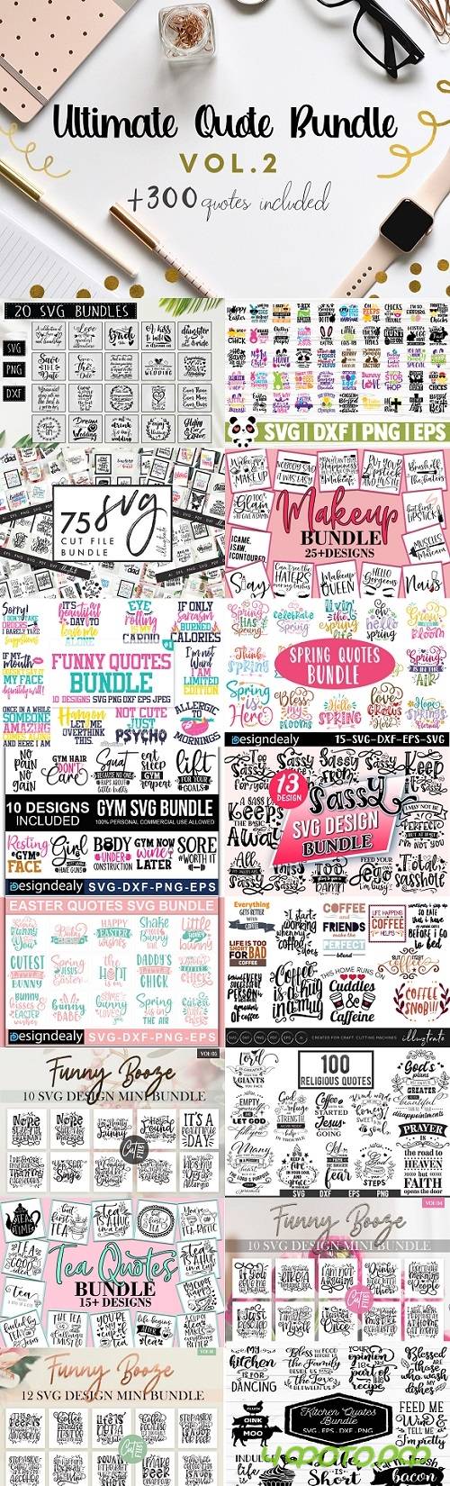 The Ultimate Quote Bundle Vol. 2 - 16 Premium Graphics