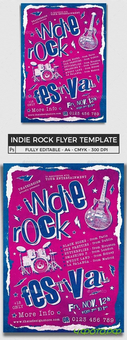 Indie Rock Flyer Template V11 - 25924456 - 4651005