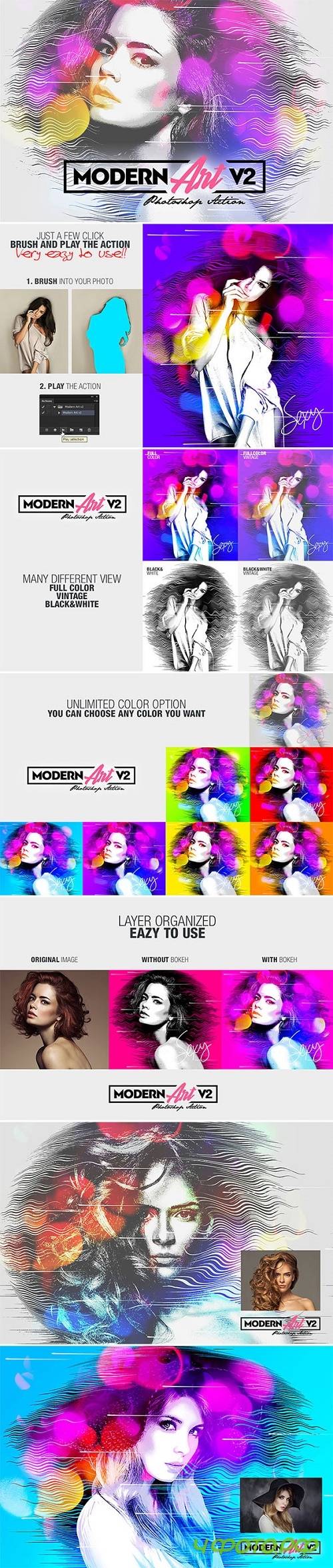 Modern Art Photoshop Action v2 - 25808691 - 643182
