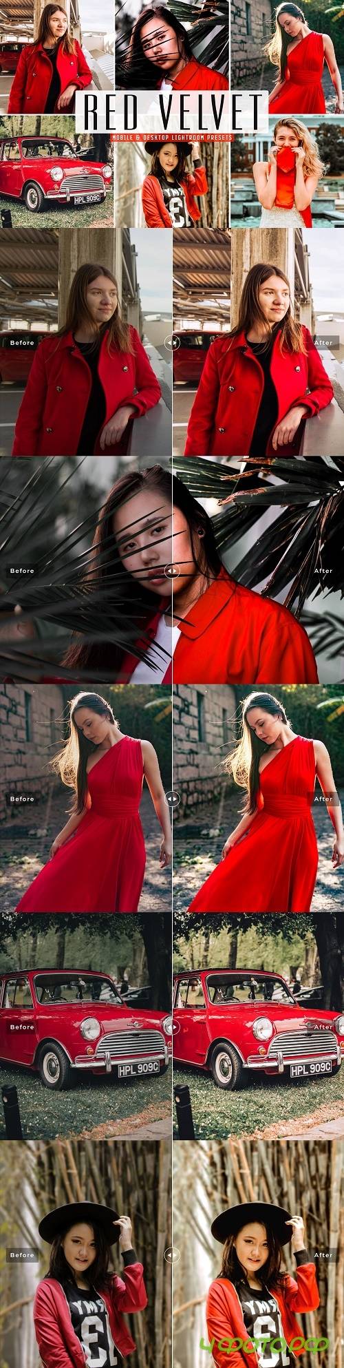 Red Velvet Lightroom Presets Pack - 4664414 - Mobile & Desktop