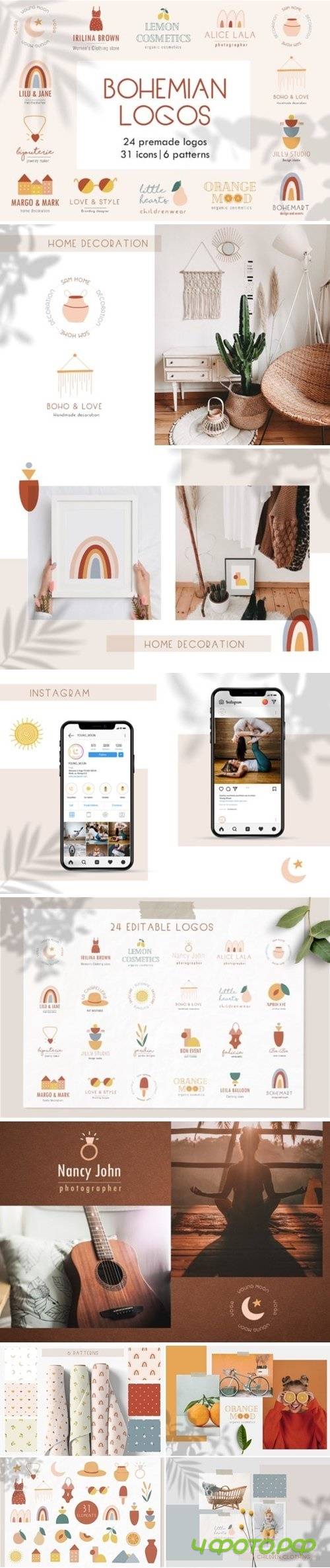 Bohemian logos - 3966442