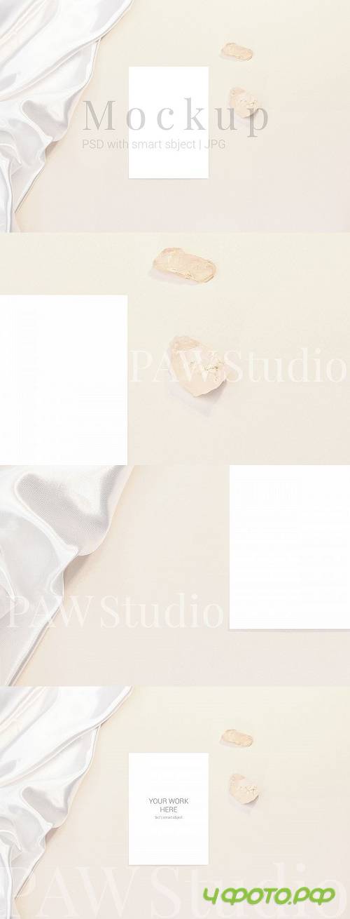 Invitation card with pink crystals - 513537