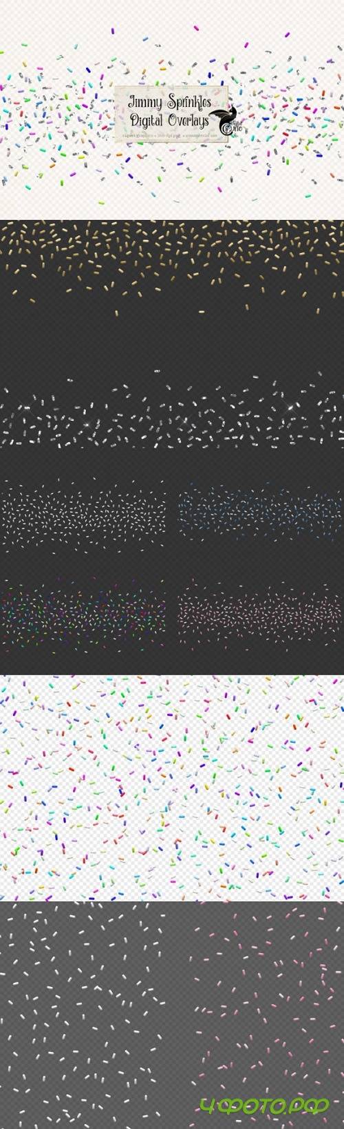 Jimmy Sprinkle Confetti Overlays