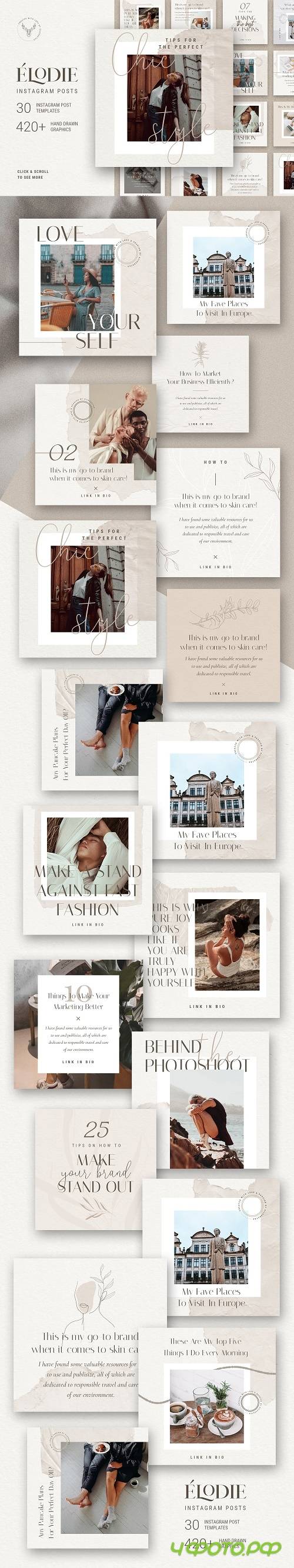 Elodie - Instagram Post Templates - 4673150