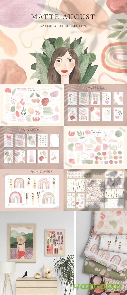 Modern Watercolor Graphic Collection - 4000351