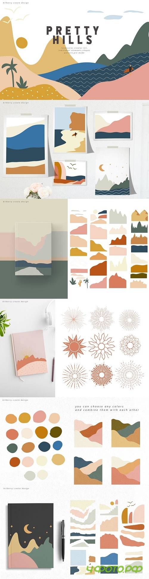PRETTY HILLS landscapes kit - 4513023