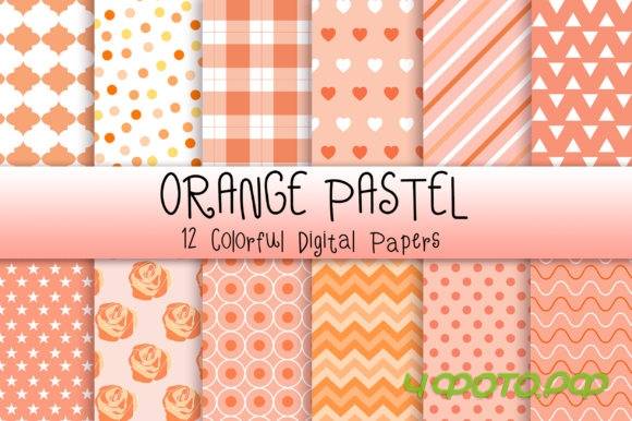 Orange Pastel Background