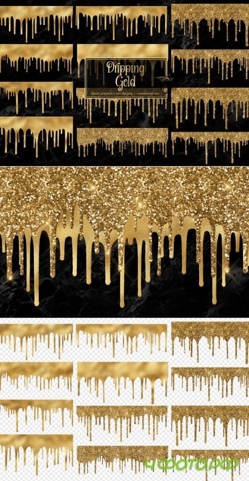 Dripping Gold Clipart - 4713356 Dripping Gold Clipart - 4713356