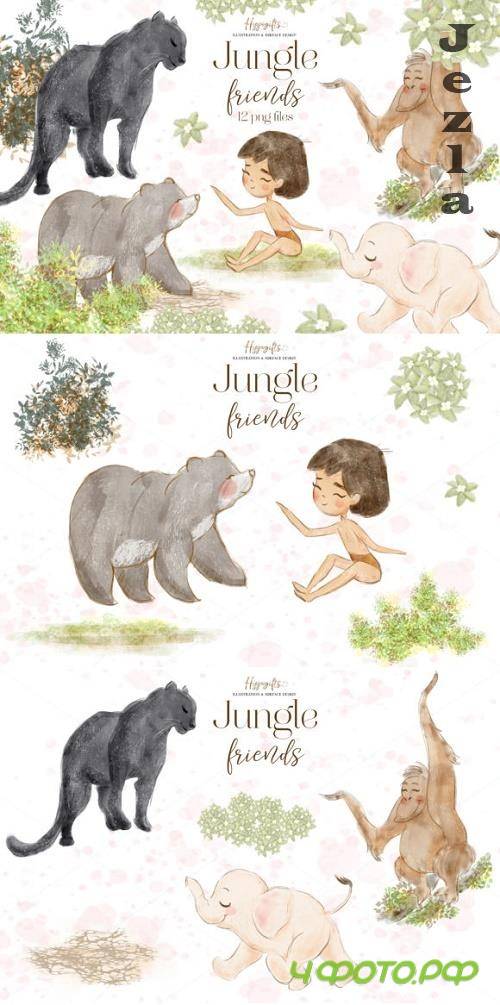Jungle Animals Woodland Clip Arts