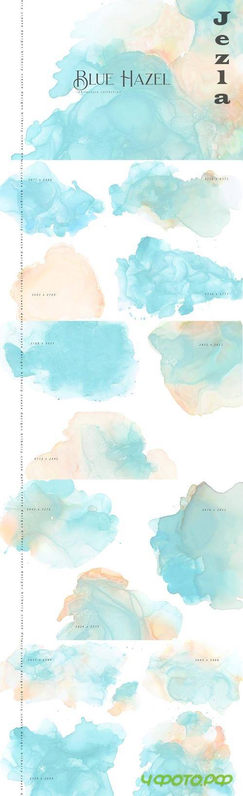 Blue Hazel ink texture - 4703442