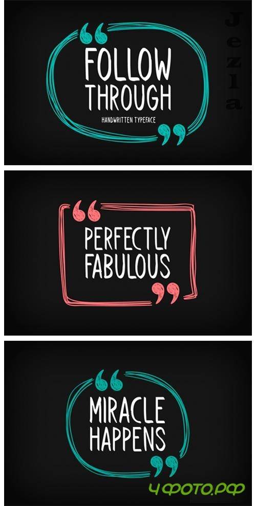 Follow Through Font