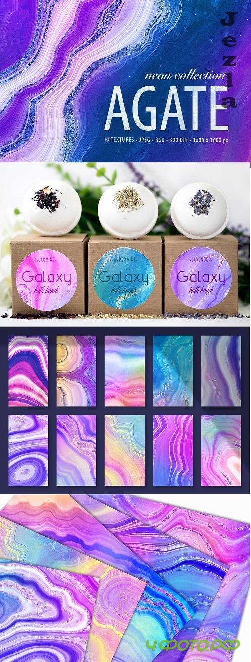 Neon Agate Stone Textures - 4786134