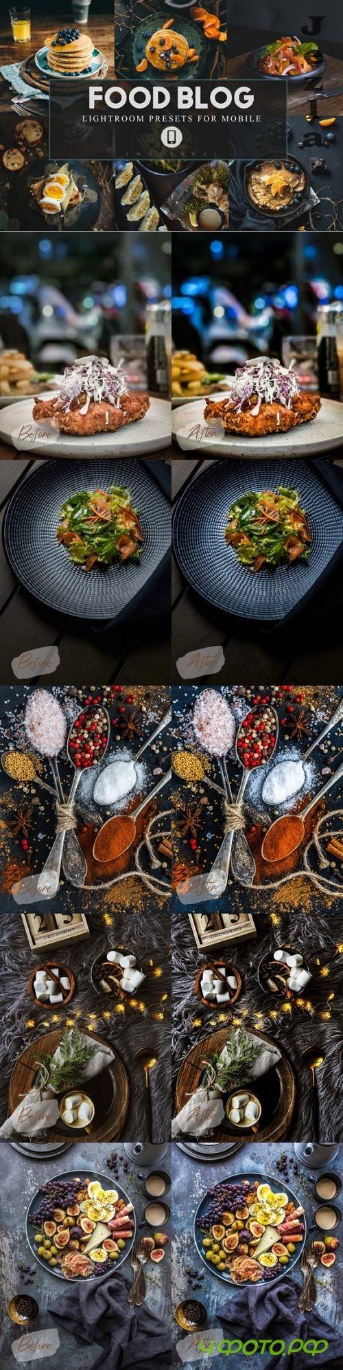 8 Food Blog Mobile Lightroom Presets
