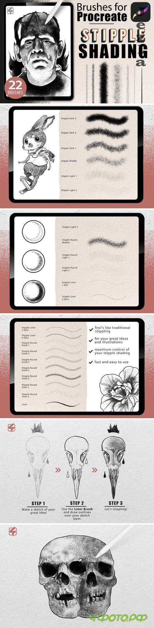 Procreate - Stipple Shading Brushes - 4613624