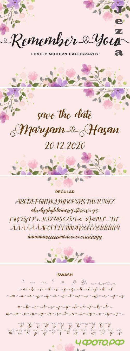 Remember You Font