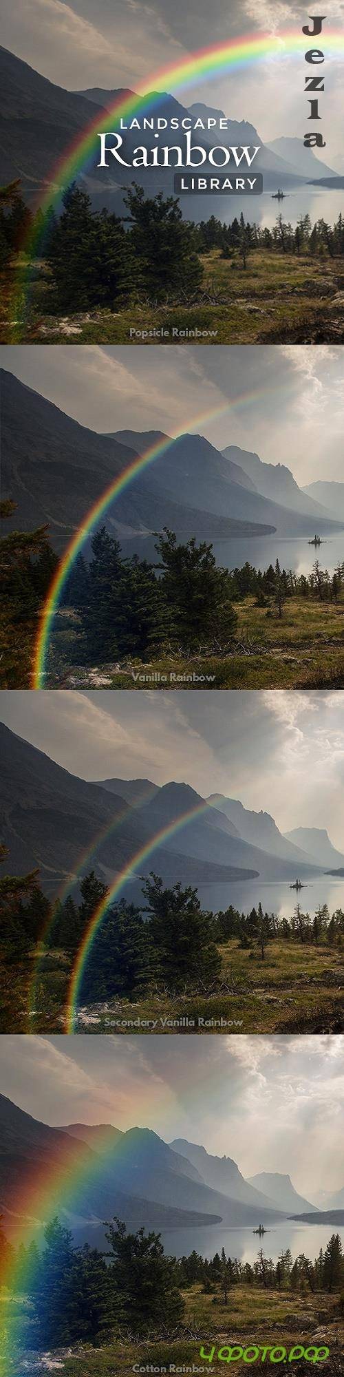 Landscape Rainbow Library - Photoshop Action 25878214