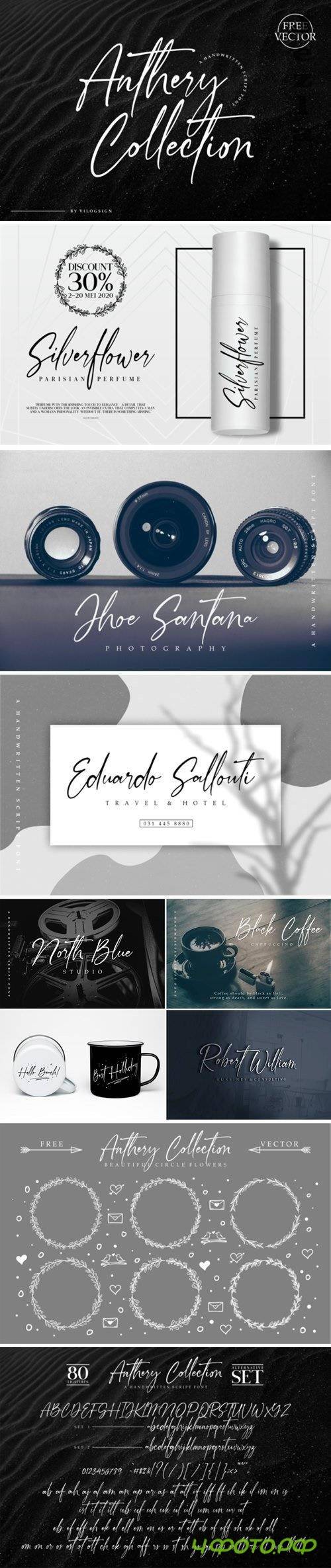 Anthery Collection Handwritten Font