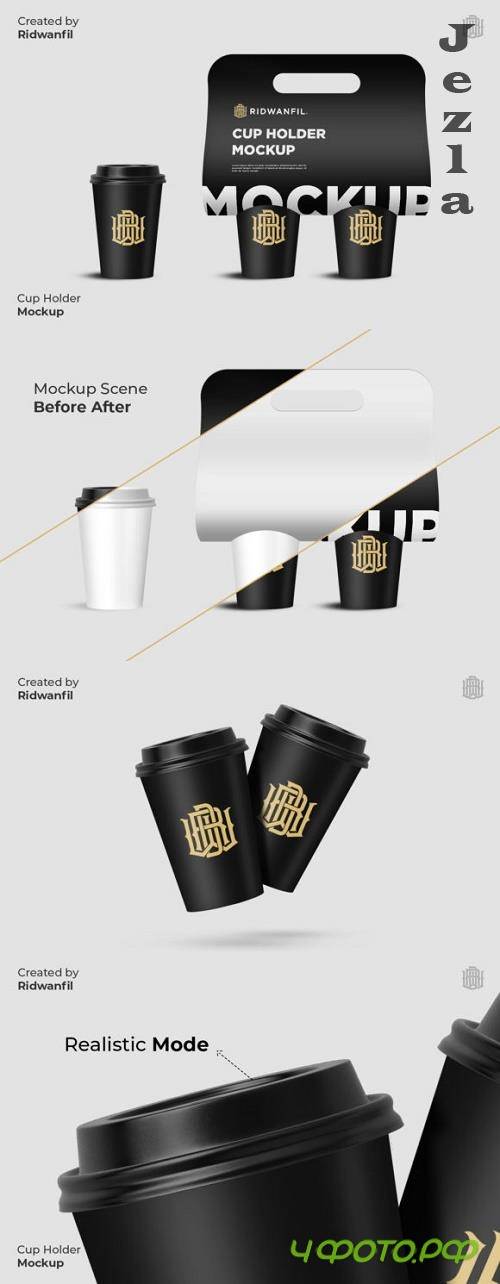 Cup Holder Mockup Coffee 