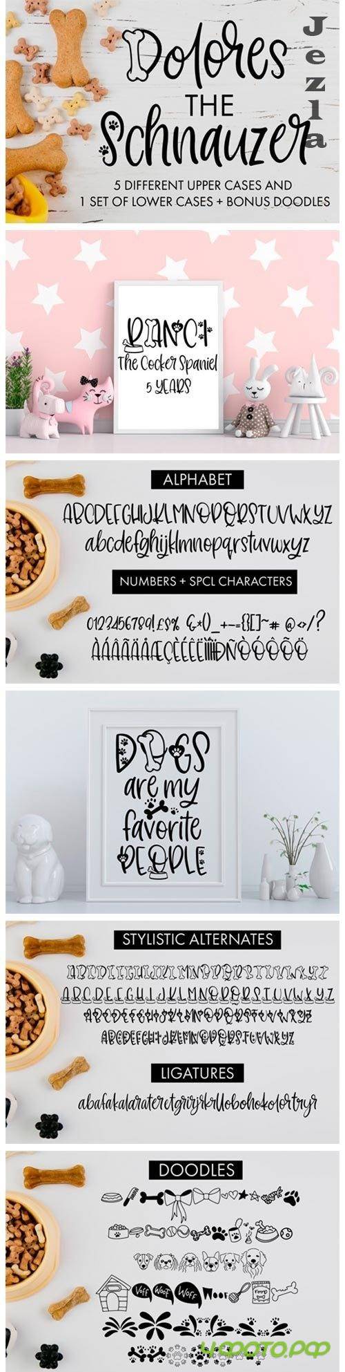 Dolores the Schnauzer Font