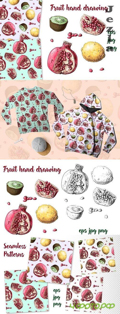 Fruit hand drawing - 4830727