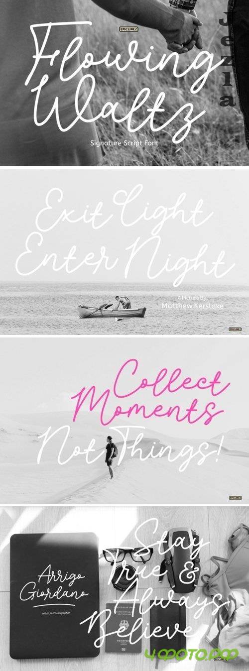 Flowing Waltz Font