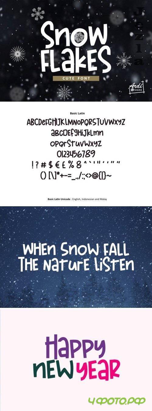 Snowflakes Font