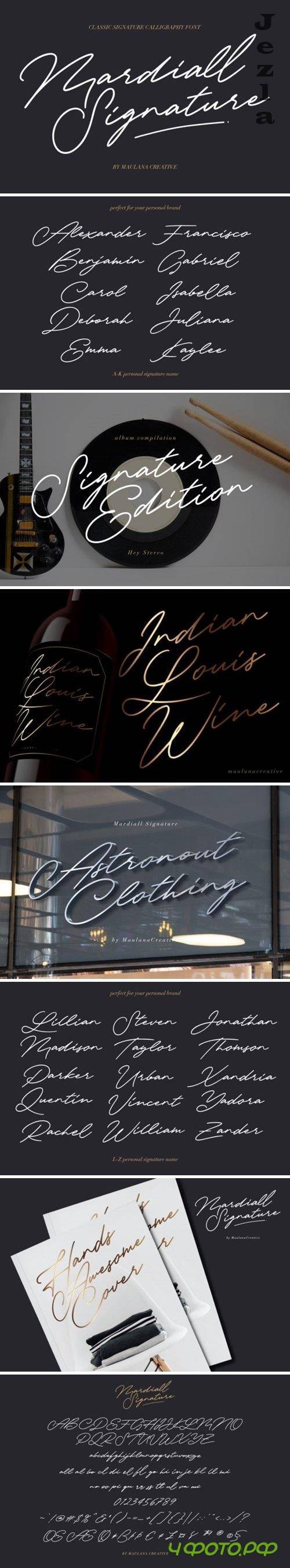 Mardiall Signature Font