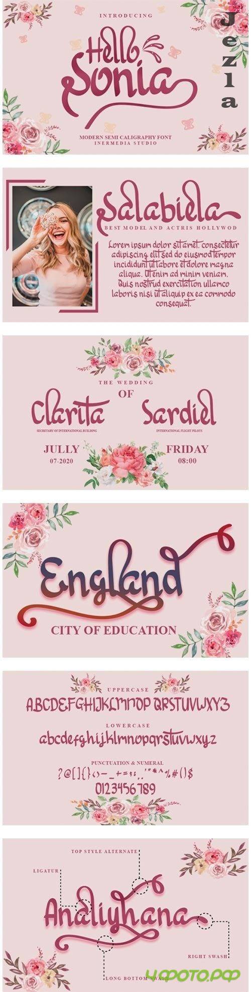 Hello Sonia Font
