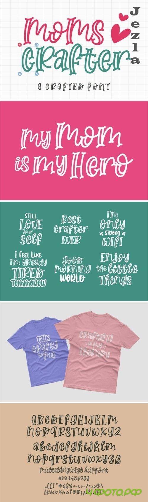 Moms Crafter Font Moms Crafter Font