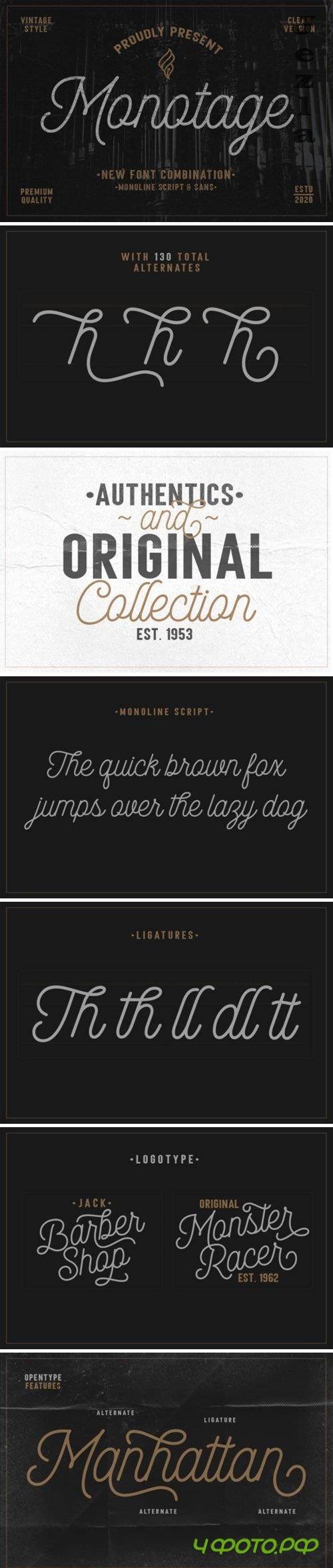 Monotage Font