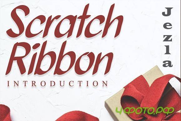 Scratch Ribbon Font