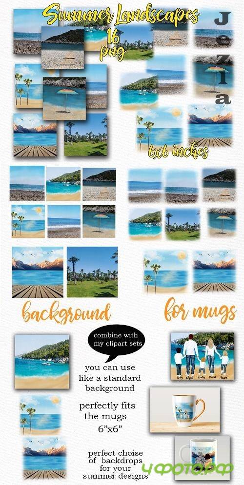 Summer backdrop Beach landscape - 4859615