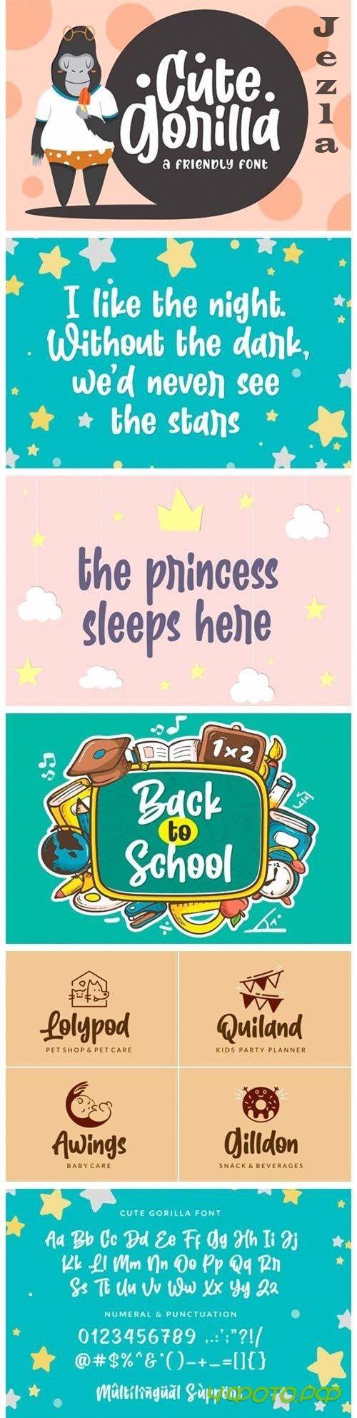 Cute Gorilla Font