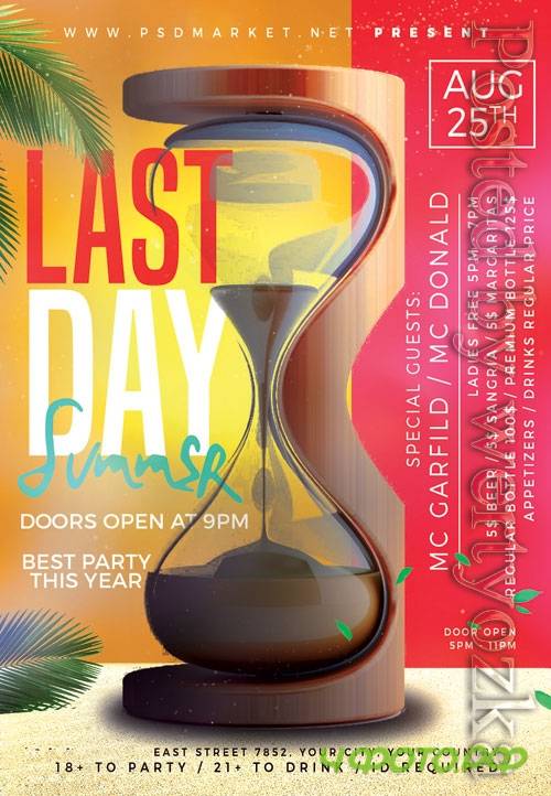 Last day summer - Premium flyer psd template
