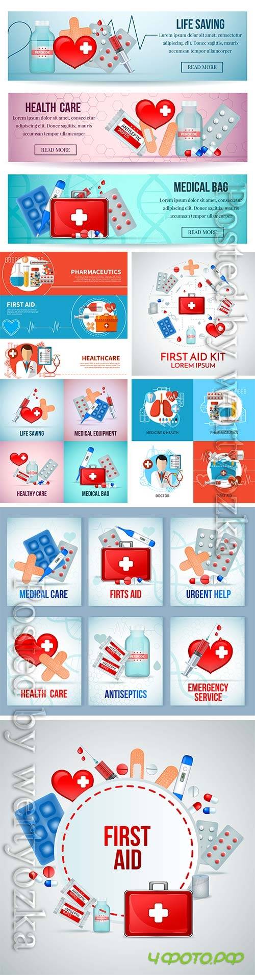 Medicine isometric vector concept