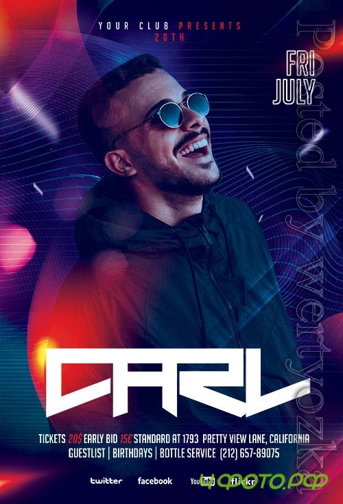 Night Club Event Party - Premium flyer psd template