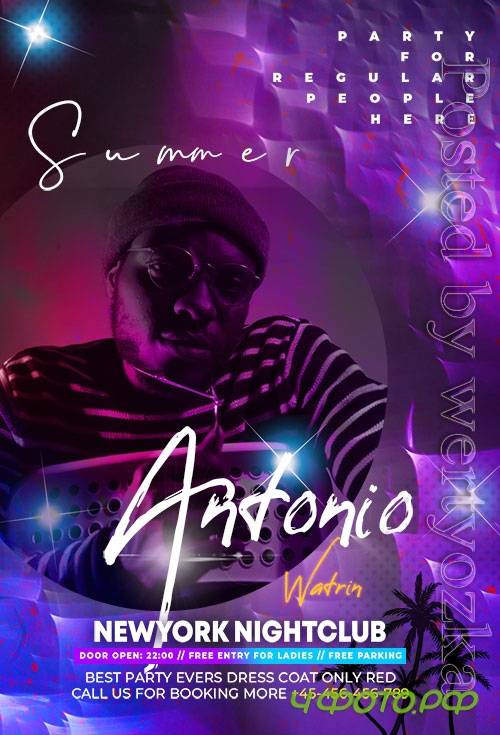 Summer Dj Club - Premium flyer psd template