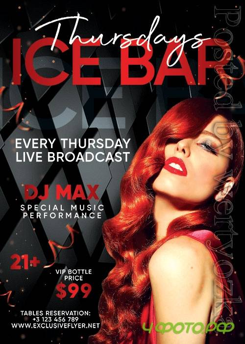 Ice bar thursdays - Premium flyer psd template