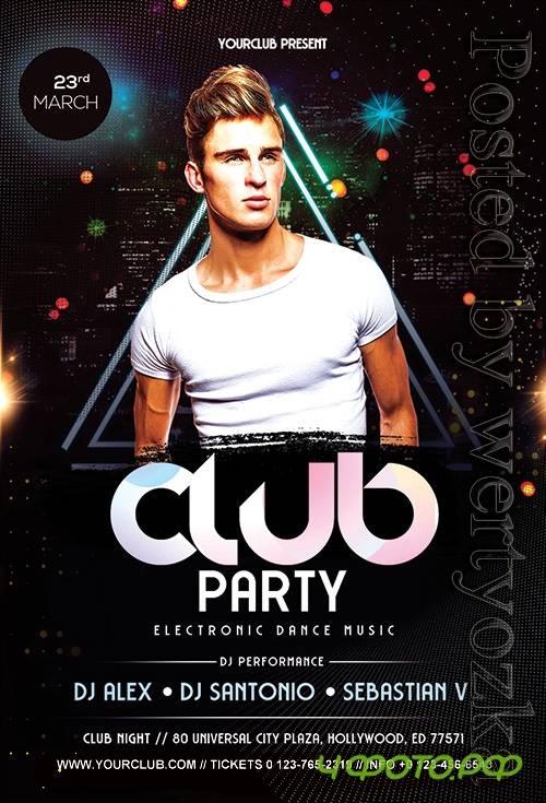 Club Event - Premium flyer psd template
